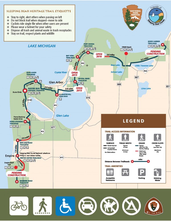 Maps Sleeping Bear Trail 3254